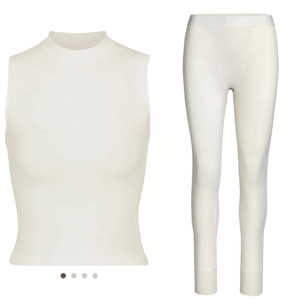 New - Skims Cotton Rib Set in XS
